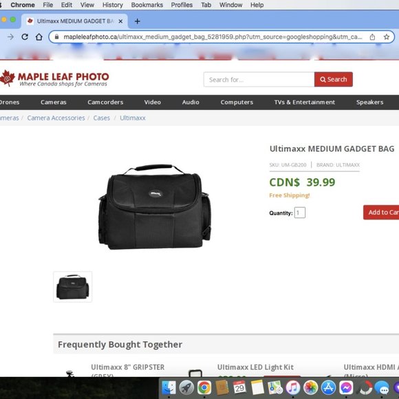 New Ultimaxx Medium size Camera/Gadget Bag - Picture 2 of 2